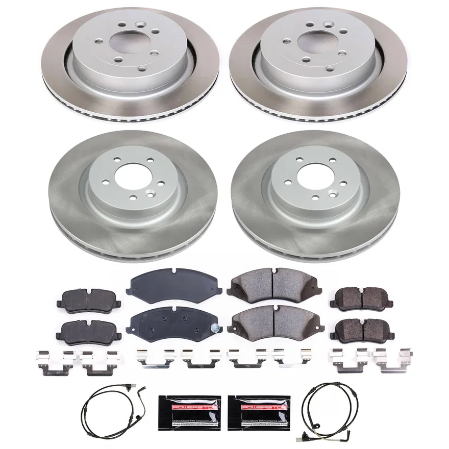 Front and Rear SEMI-COATED ROTOR KIT for Land Rover Range Rover Sport