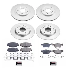 Front and Rear Z17 COATED BRAKE KIT for Honda Civic image 2
