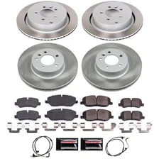 Front and Rear SEMI-COATED ROTOR KIT for Land Rover Range Rover Sport image 1