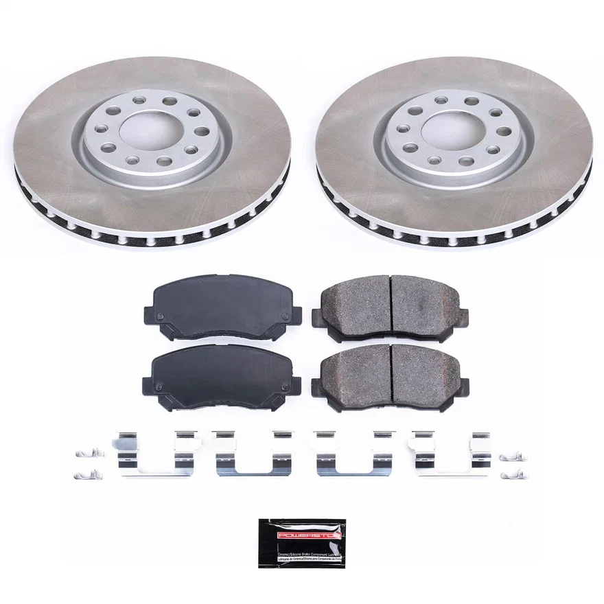 Front SEMI-COATED ROTOR KIT for Chrysler 200