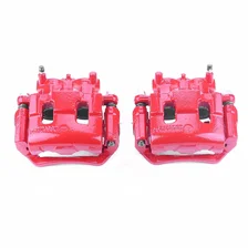 Front RED CALIPER PAIR W/BRKT image 2