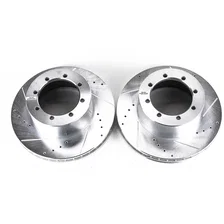 Rear DRILLEDSLOTTED ROTOR PAIR for Ford image 2