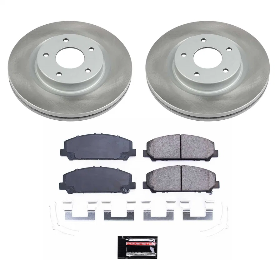 Front SEMI-COATED ROTOR KIT for Nissan