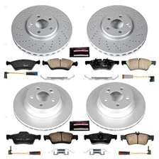 Front and Rear Z23 COATED BRAKE KIT for Mercedes-Benz E500 image 2