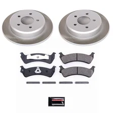 Rear SEMI-COATED ROTOR KIT for Ford Explorer Sport image 1