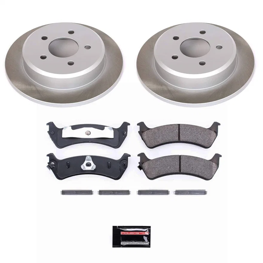 Rear SEMI-COATED ROTOR KIT for Ford Explorer Sport