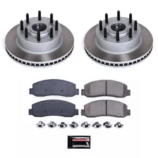 Front SEMI-COATED ROTOR KIT for Ford image 1
