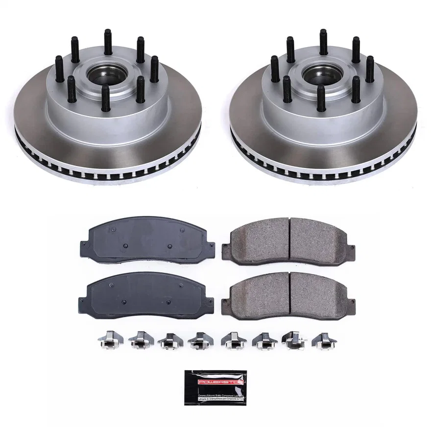 Front SEMI-COATED ROTOR KIT for Ford
