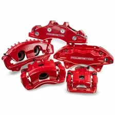 Front RED CALIPER PAIR W/BRKT for Subaru image 1
