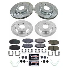 Front and Rear Z23 EVOLUTION BRAKE KIT for Kia Forte image 1