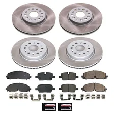 Front and Rear SEMI-COATED ROTOR KIT image 1