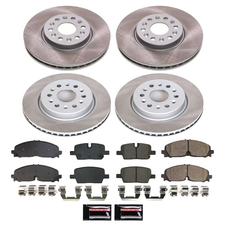 Front and Rear SEMI-COATED ROTOR KIT