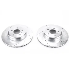 Rear DRILLEDSLOTTED ROTOR PAIR for BMW image 2
