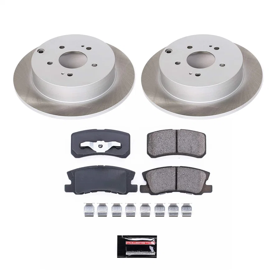 Rear SEMI-COATED ROTOR KIT for Mitsubishi Endeavor