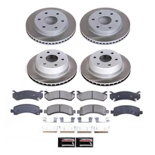 Front and Rear SEMI-COATED ROTOR KIT image 1