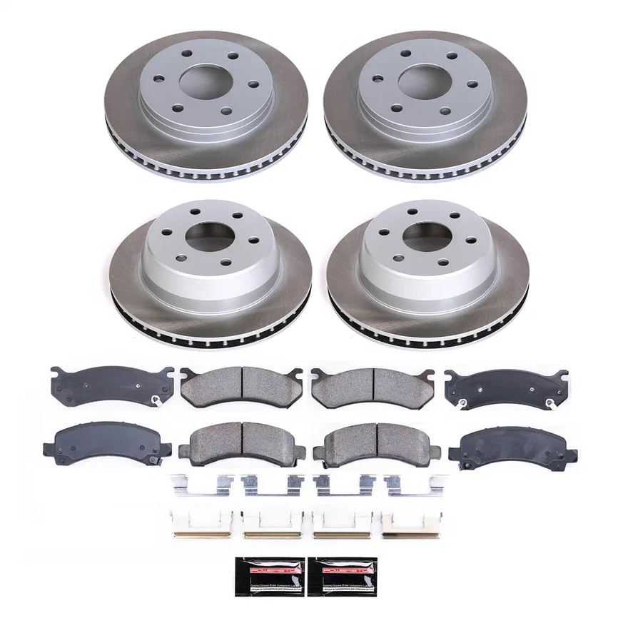 Front and Rear SEMI-COATED ROTOR KIT