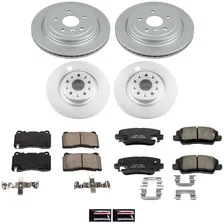 Front and Rear Z17 COATED BRAKE KIT for Cadillac CTS image 2