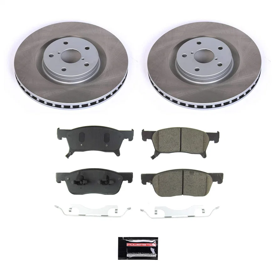 Front SEMI-COATED ROTOR KIT for Subaru Ascent