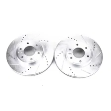 Front DRILLEDSLOTTED ROTOR PAIR image 2