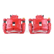 Front RED CALIPER PAIR W/BRKT for Kia Rio image 2