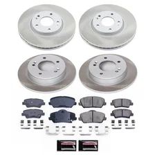 Front and Rear SEMI-COATED ROTOR KIT for Kia image 1