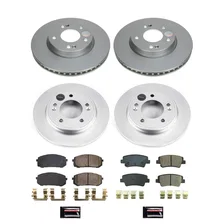 Front and Rear Z17 COATED BRAKE KIT for Hyundai Elantra image 1