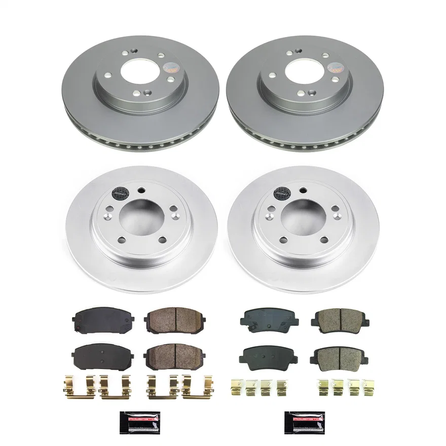 Front and Rear Z17 COATED BRAKE KIT for Hyundai Elantra