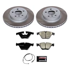 Front SEMI-COATED ROTOR KIT for BMW 528i image 1