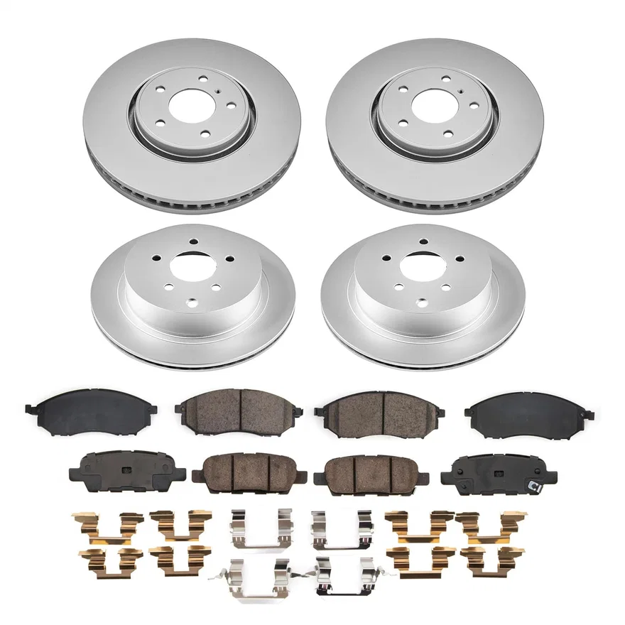 Front and Rear Z17 COATED BRAKE KIT for INFINITI FX35