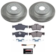 Rear SEMI-COATED ROTOR KIT for Mercedes-Benz E350 image 1