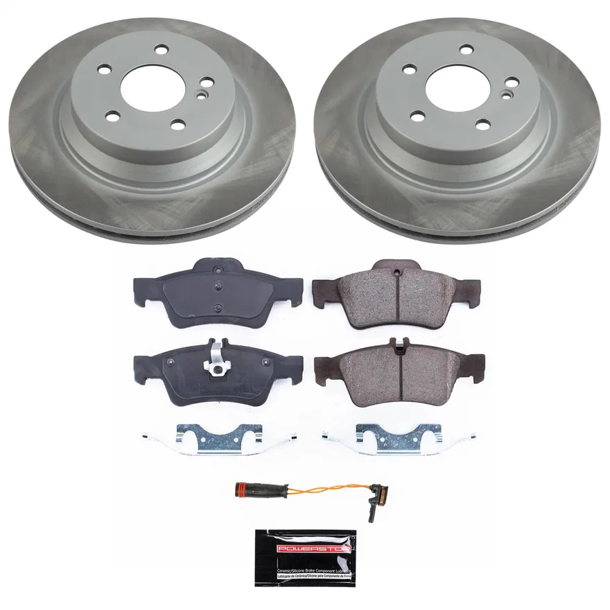 Rear SEMI-COATED ROTOR KIT for Mercedes-Benz E350
