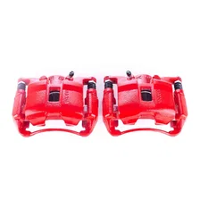 Front RED CALIPER PAIR W/BRKT image 2