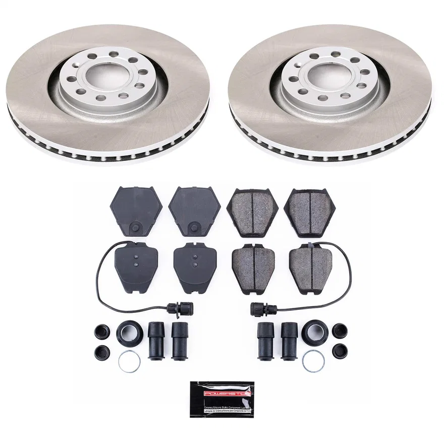 Front SEMI-COATED ROTOR KIT for Audi