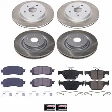 Front and Rear SEMI-COATED ROTOR KIT for Subaru WRX image 1