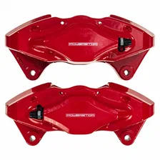 Rear RED CALIPER PAIR W/O BRKT for Subaru image 2