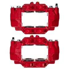 Front RED CALIPER PAIR W/O BRKT image 4