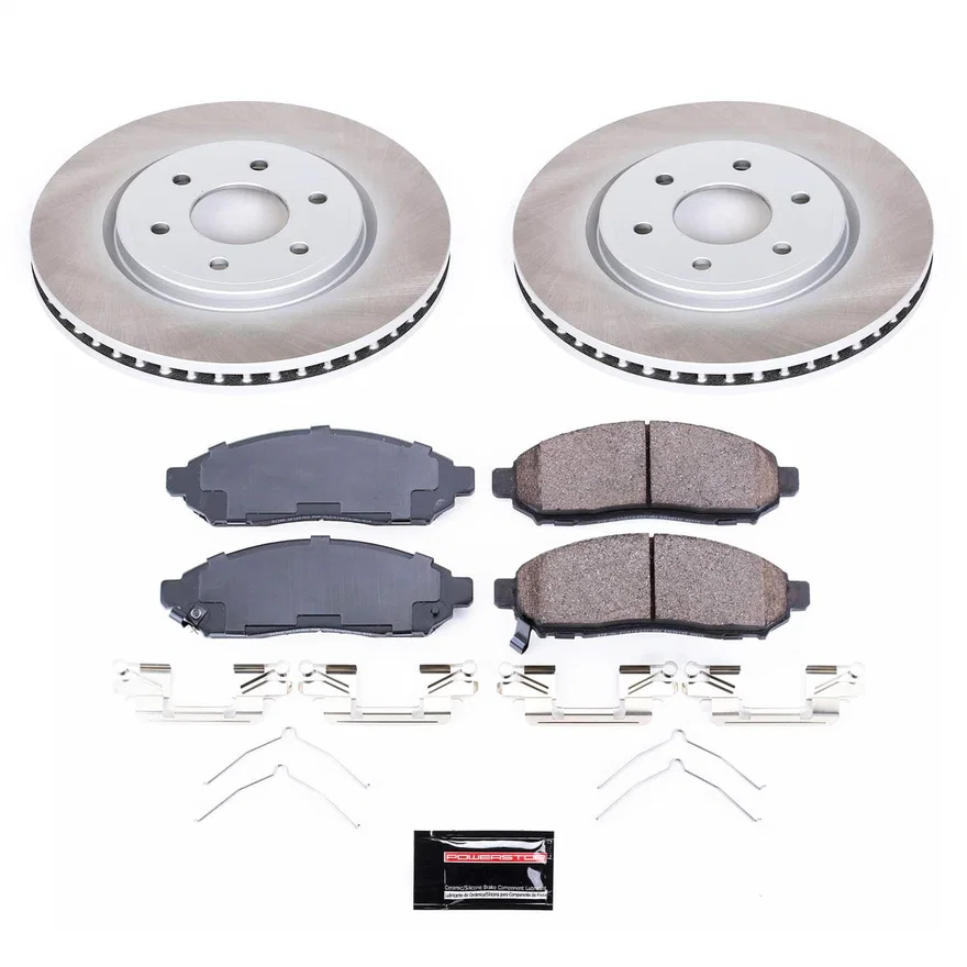 Front SEMI-COATED ROTOR KIT for Nissan Frontier