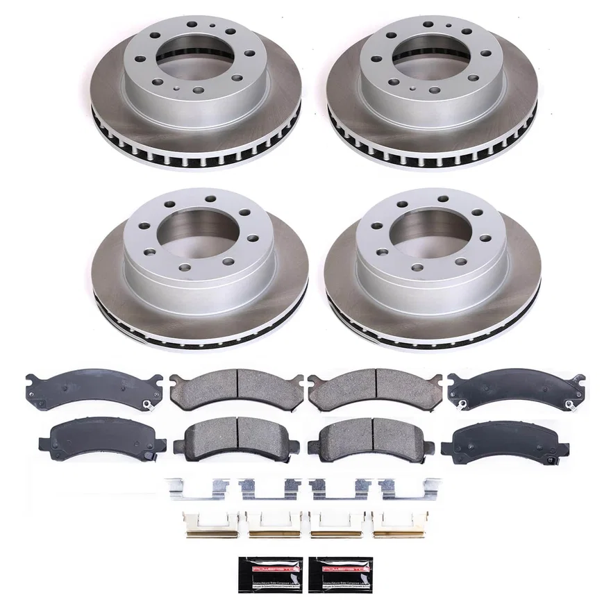 Front and Rear SEMI-COATED ROTOR KIT