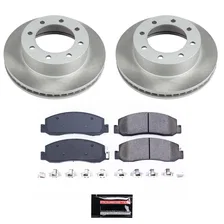 Front SEMI-COATED ROTOR KIT for Ford F-350 Super Duty image 1