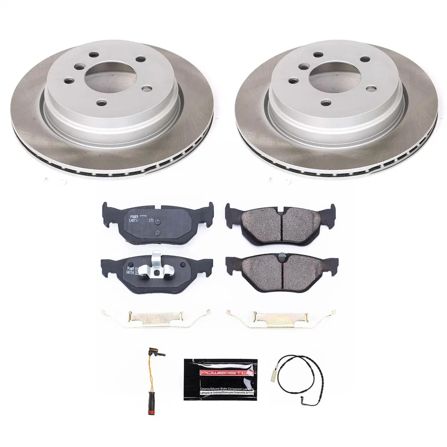Rear SEMI-COATED ROTOR KIT for BMW 325xi