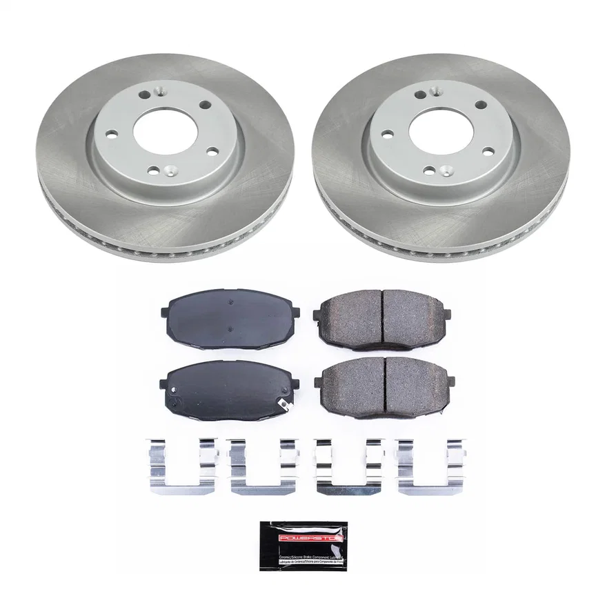 Front SEMI-COATED ROTOR KIT for Hyundai Elantra