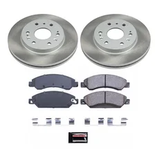 Front SEMI-COATED ROTOR KIT for GMC image 1