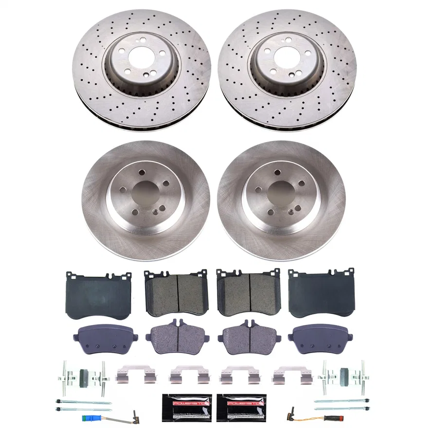 Front and Rear AUTOSPECIALTY BRAKE KIT for Mercedes-Benz