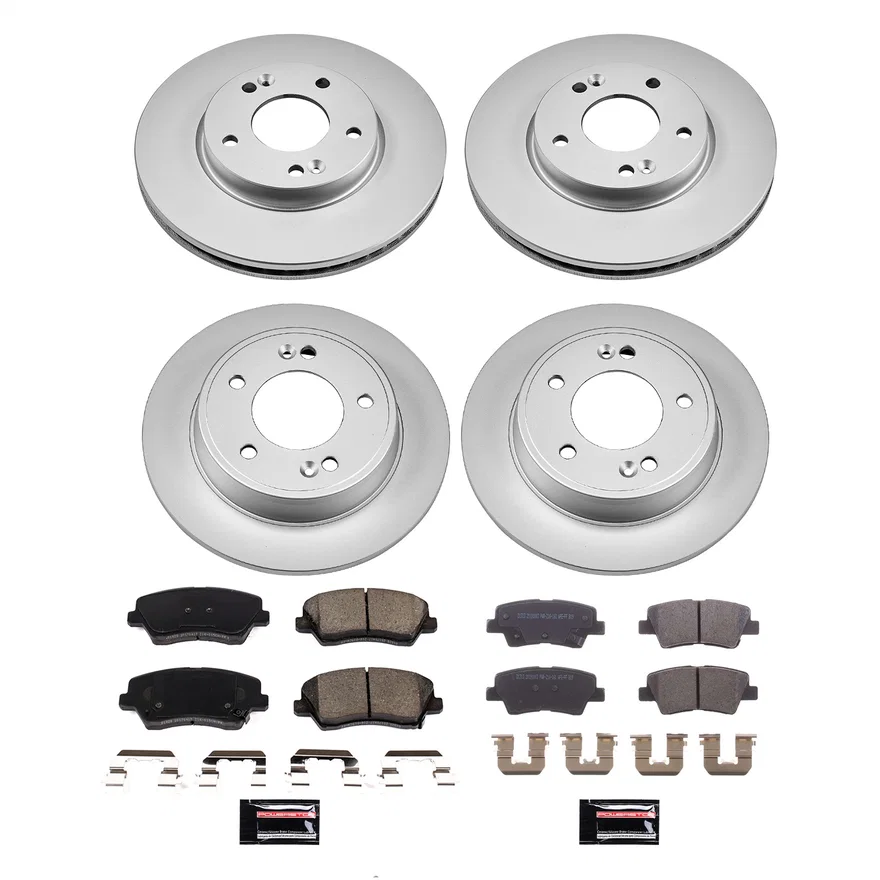 Front and Rear Z17 COATED BRAKE KIT for Hyundai Veloster