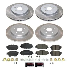 Front and Rear SEMI-COATED ROTOR KIT for Lincoln MKC image 1