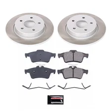 Rear SEMI-COATED ROTOR KIT for Ford Focus image 1