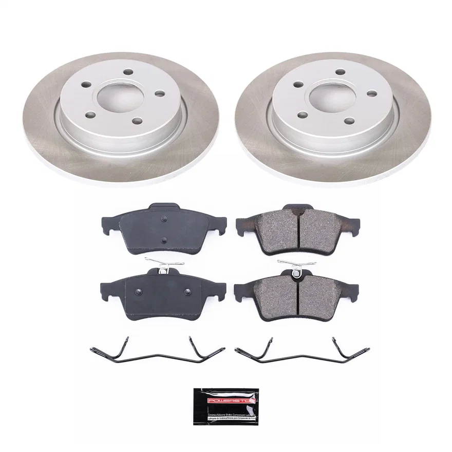 Rear SEMI-COATED ROTOR KIT for Ford Focus