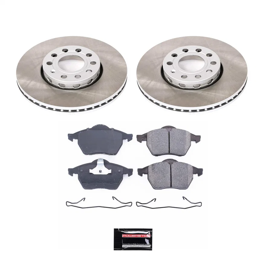 Front SEMI-COATED ROTOR KIT for Audi