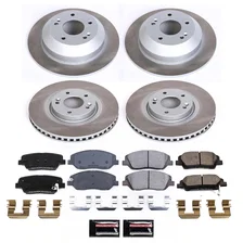 Front and Rear SEMI-COATED ROTOR KIT for Hyundai Santa Fe image 1