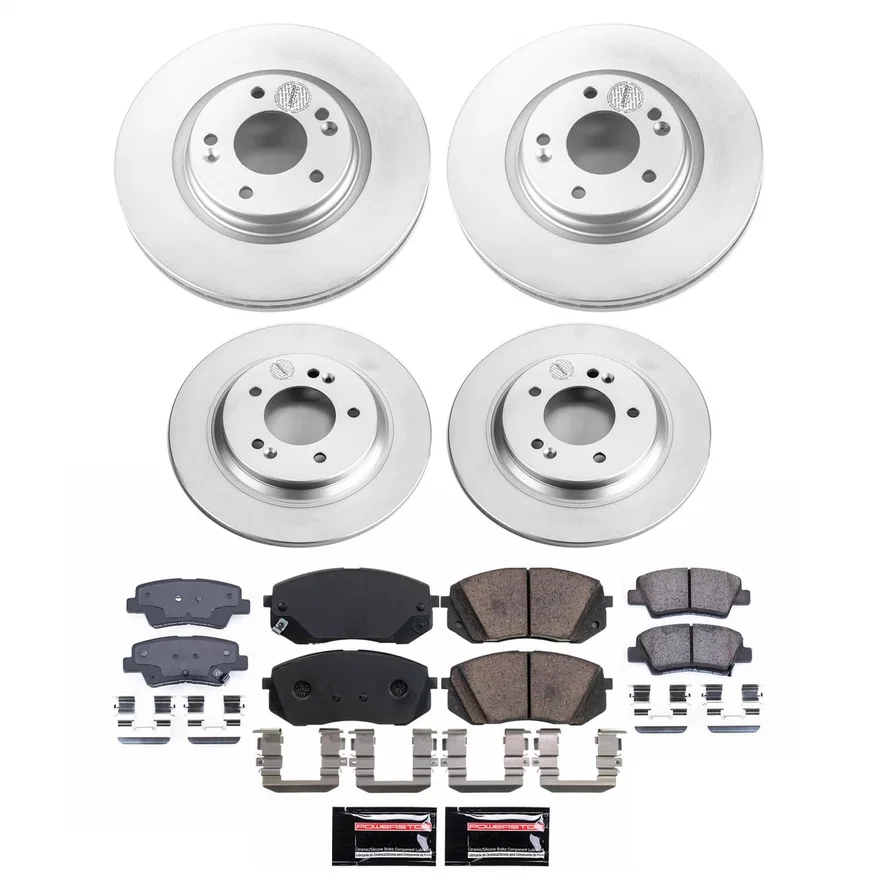Front and Rear Z17 COATED BRAKE KIT for Kia Optima